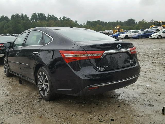 4T1BD1EB4GU053232 - 2016 TOYOTA AVALON HYB BLACK photo 3