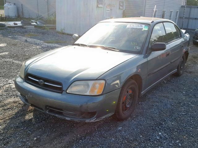 4S3BE635117206943 - 2001 SUBARU LEGACY L GREEN photo 2