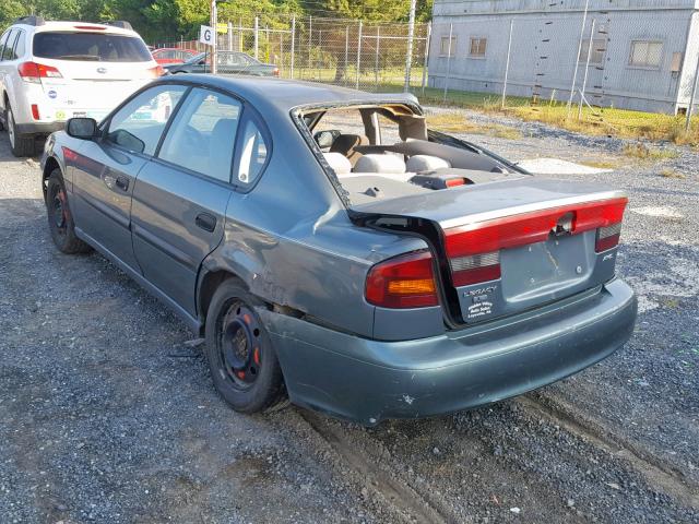 4S3BE635117206943 - 2001 SUBARU LEGACY L GREEN photo 3