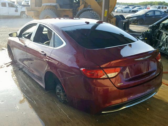 1C3CCCAB8FN638115 - 2015 CHRYSLER 200 LIMITE RED photo 3