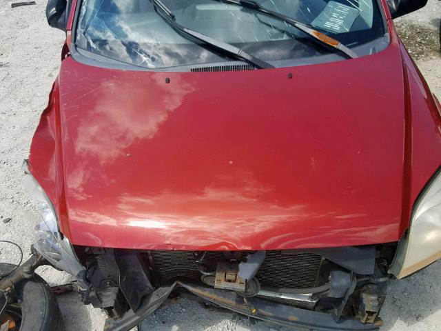 KNDJE723657073085 - 2005 KIA NEW SPORTA RED photo 7