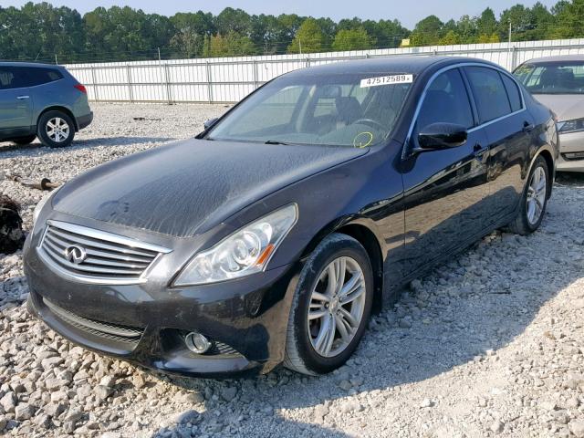 JN1CV6APXDM721523 - 2013 INFINITI G37 BASE BLACK photo 2