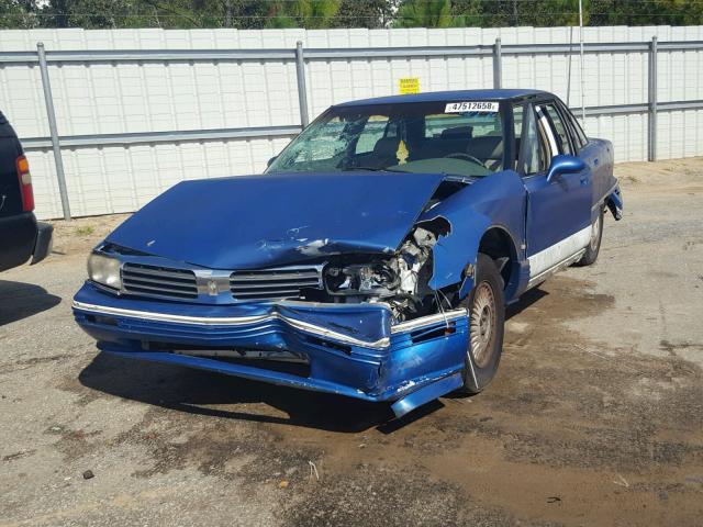 1G3CX52K4T4309598 - 1996 OLDSMOBILE 98 REGENCY BLUE photo 2