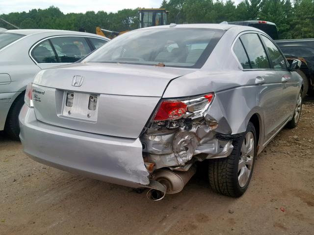 1HGCP26838A062307 - 2008 HONDA ACCORD EXL SILVER photo 4