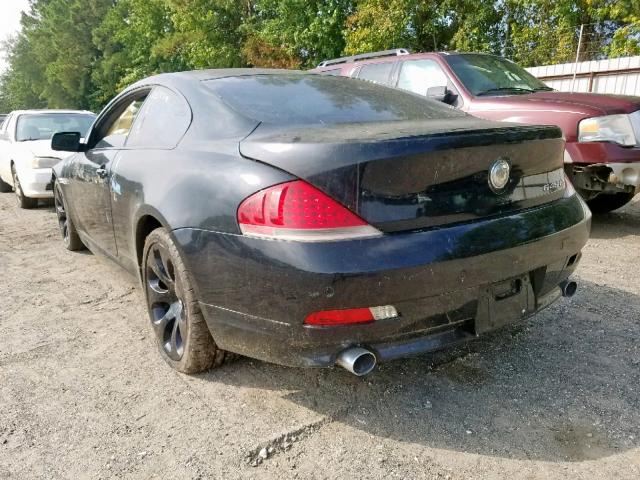 WBAEH73445B192943 - 2005 BMW 645 CI AUT BLACK photo 3