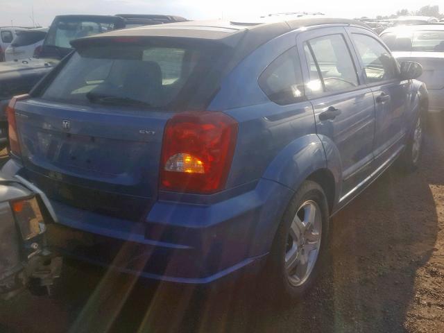 1B3HB48B97D322747 - 2007 DODGE CALIBER SX BLUE photo 4