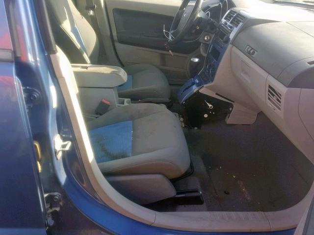 1B3HB48B97D322747 - 2007 DODGE CALIBER SX BLUE photo 5