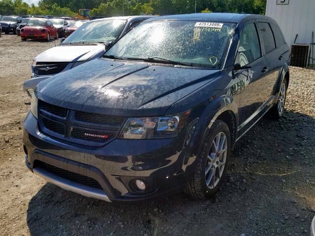 3C4PDDEG7HT685712 - 2017 DODGE JOURNEY GT GRAY photo 2