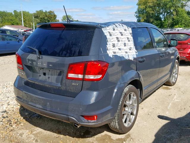 3C4PDDEG7HT685712 - 2017 DODGE JOURNEY GT GRAY photo 4