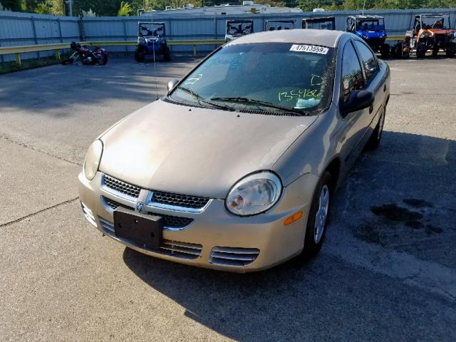 1B3ES26C53D135485 - 2003 DODGE NEON SE BEIGE photo 2