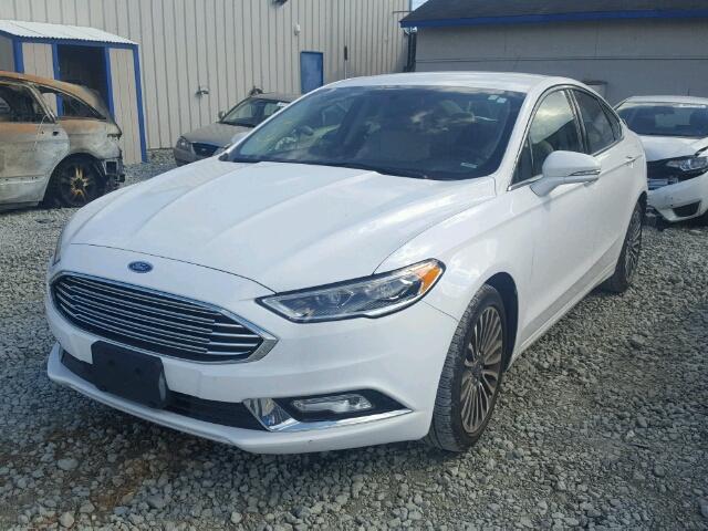 3FA6P0K90HR114843 - 2017 FORD FUSION TIT WHITE photo 2