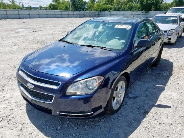 1G1ZB5EB0AF267249 - 2010 CHEVROLET MALIBU LS BLUE photo 2