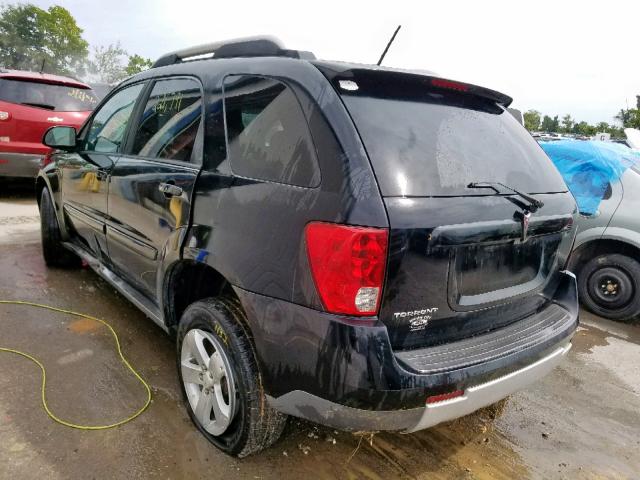 2CKDL63F876003962 - 2007 PONTIAC TORRENT BLACK photo 3