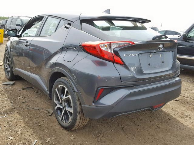 NMTKHMBX8JR063251 - 2018 TOYOTA C-HR XLE GRAY photo 3