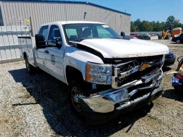 1GB1CVCG6EF167991 - 2014 CHEVROLET SILVERADO WHITE photo 1