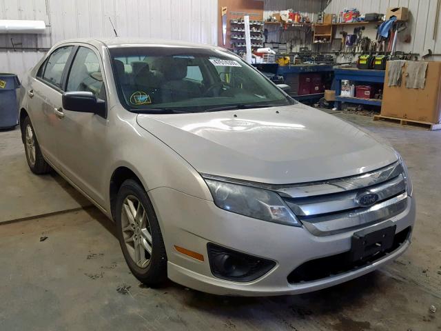 3FAHP0GA2AR145013 - 2010 FORD FUSION S TAN photo 1