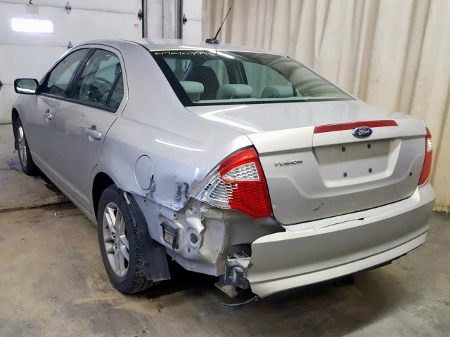 3FAHP0GA2AR145013 - 2010 FORD FUSION S TAN photo 3