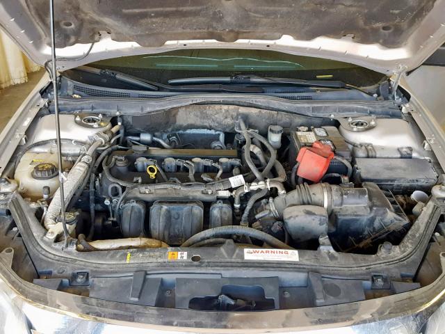 3FAHP0GA2AR145013 - 2010 FORD FUSION S TAN photo 7