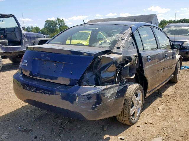 1G8AJ55F67Z189412 - 2007 SATURN ION LEVEL BLUE photo 4