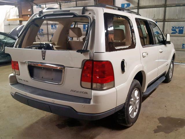 5LMEU88H54ZJ22494 - 2004 LINCOLN AVIATOR 白色 照片 4
