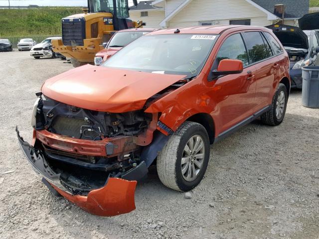 2FMDK38CX8BA69778 - 2008 FORD EDGE SEL ORANGE photo 2