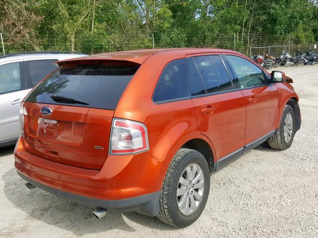 2FMDK38CX8BA69778 - 2008 FORD EDGE SEL ORANGE photo 4