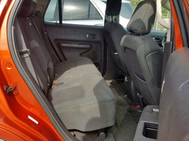 2FMDK38CX8BA69778 - 2008 FORD EDGE SEL ORANGE photo 6