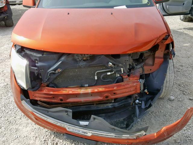 2FMDK38CX8BA69778 - 2008 FORD EDGE SEL ORANGE photo 7