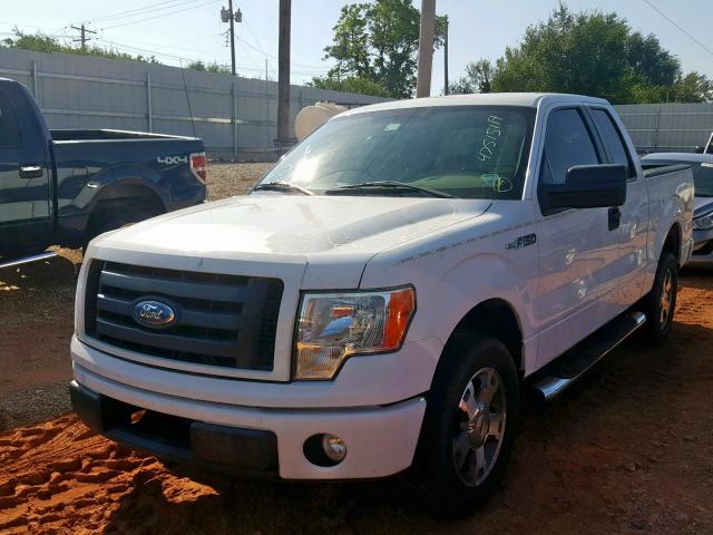 1FTRX12W59KC74063 - 2009 FORD F150 SUPER WHITE photo 2