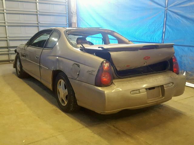 2G1WX12K639444321 - 2003 CHEVROLET MONTE CARL GOLD photo 3