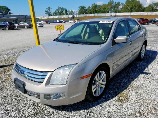 3FAHP08Z29R100573 - 2009 FORD FUSION SEL BEIGE photo 2