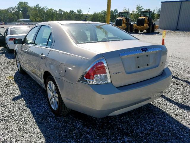 3FAHP08Z29R100573 - 2009 FORD FUSION SEL BEIGE photo 3