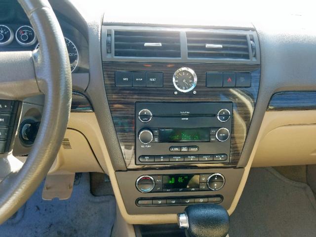 3FAHP08Z29R100573 - 2009 FORD FUSION SEL BEIGE photo 9