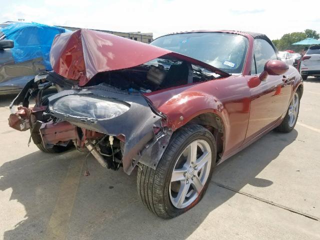 JM1NC25F070131400 - 2007 MAZDA MX-5 MIATA MAROON photo 2