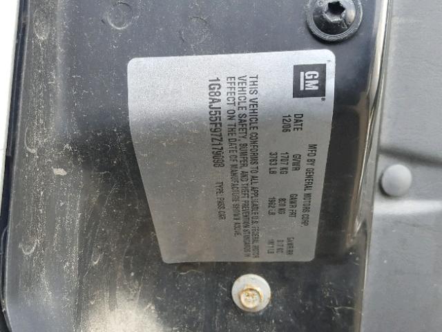 1G8AJ55F97Z179098 - 2007 SATURN ION LEVEL SILVER photo 10