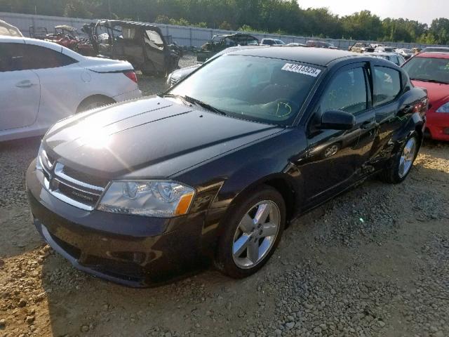 1B3BD1FB3BN558914 - 2011 DODGE AVENGER MA BLACK photo 2