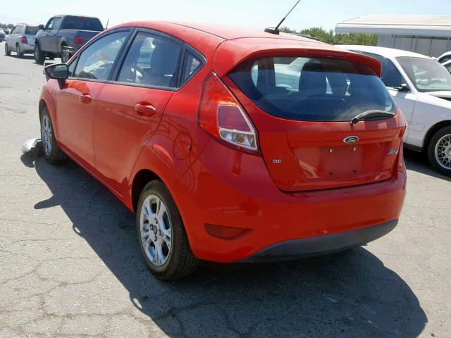 3FADP4EJ0EM111924 - 2014 FORD FIESTA SE RED photo 3