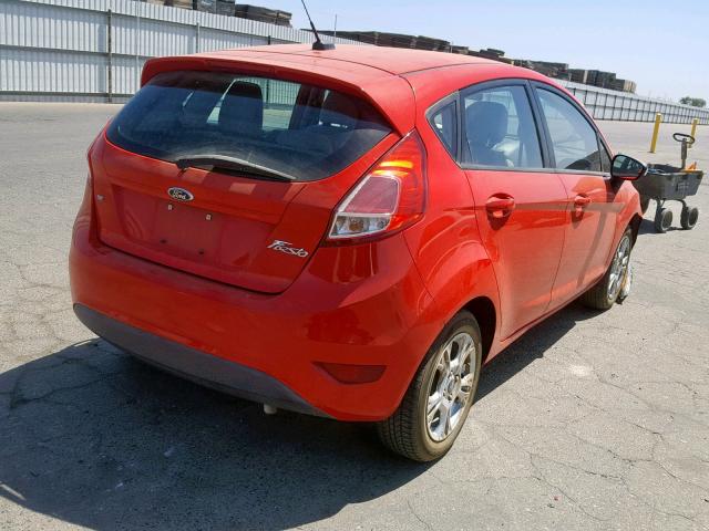 3FADP4EJ0EM111924 - 2014 FORD FIESTA SE RED photo 4