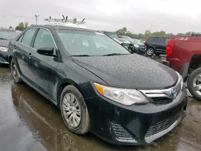 4T1BD1FK9EU122377 - 2014 TOYOTA CAMRY HYBR BLACK photo 1