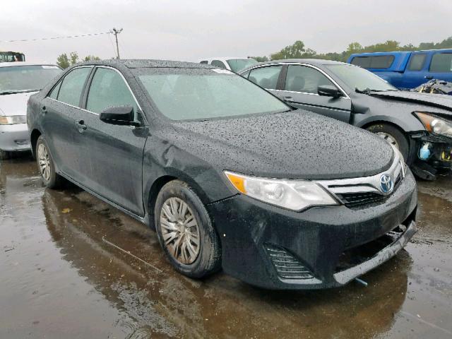 4T1BD1FK3EU127350 - 2014 TOYOTA CAMRY HYBR BLACK photo 1