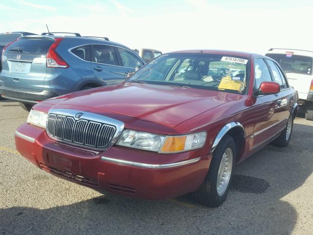 2MEFM75WXWX614101 - 1998 MERCURY GRAND MARQ RED photo 2