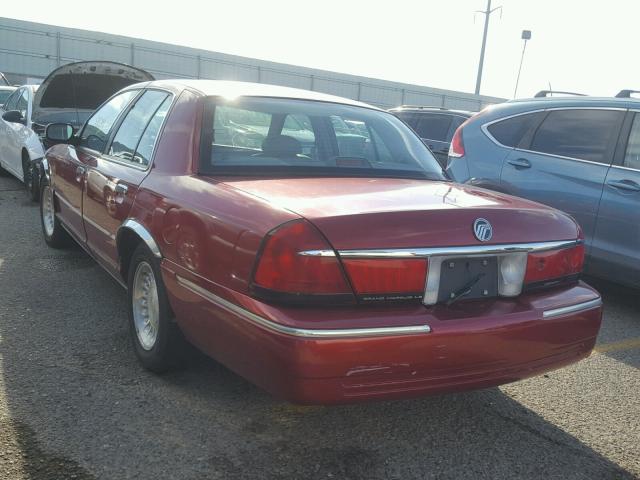 2MEFM75WXWX614101 - 1998 MERCURY GRAND MARQ RED photo 3