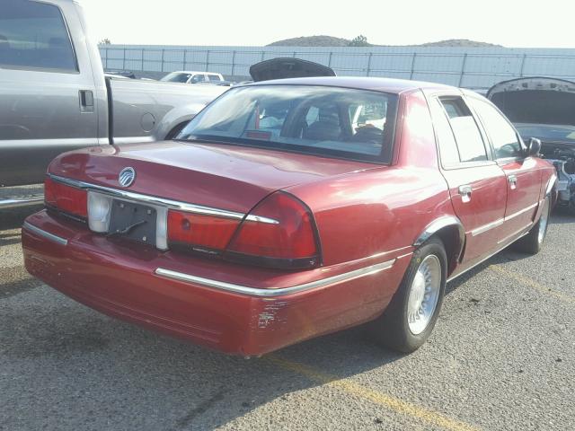 2MEFM75WXWX614101 - 1998 MERCURY GRAND MARQ RED photo 4