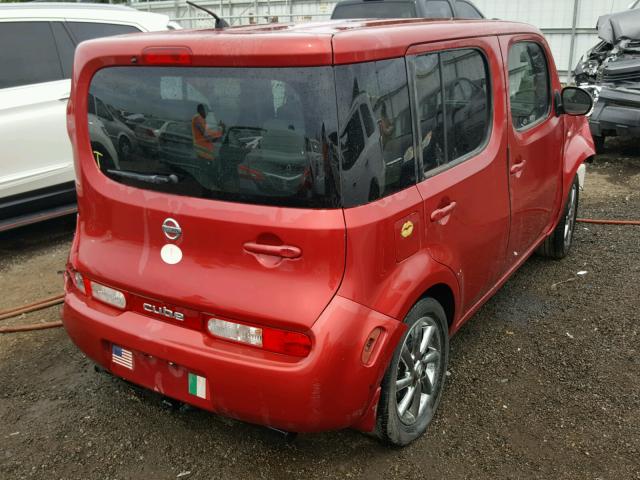 JN8AZ28R99T112403 - 2009 NISSAN CUBE BASE RED photo 4