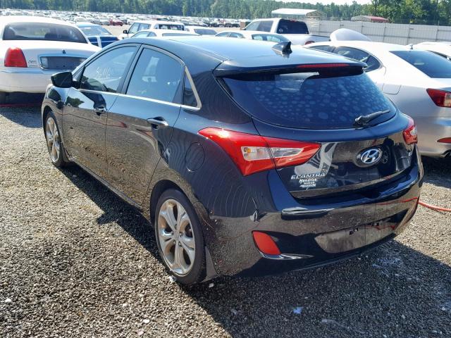 KMHD35LH1EU195125 - 2014 HYUNDAI ELANTRA GT BLACK photo 3