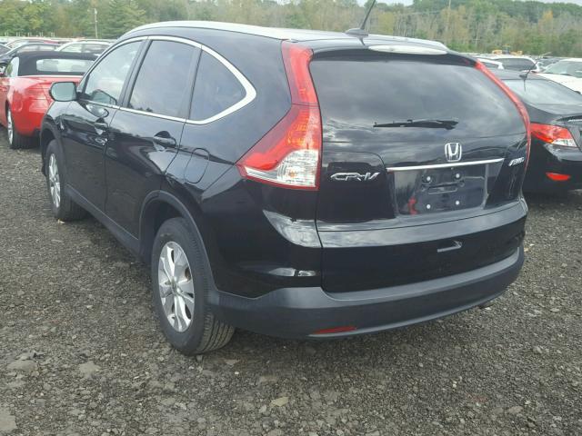 2HKRM4H75EH617084 - 2014 HONDA CR-V EXL BLACK photo 3