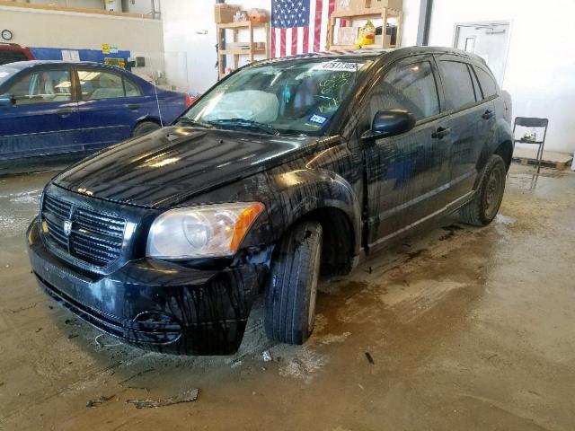 1B3HB28BX8D656632 - 2008 DODGE CALIBER BLACK photo 2