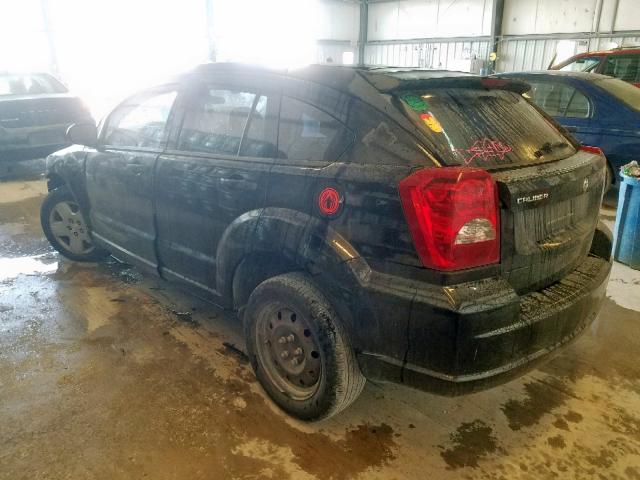 1B3HB28BX8D656632 - 2008 DODGE CALIBER BLACK photo 3