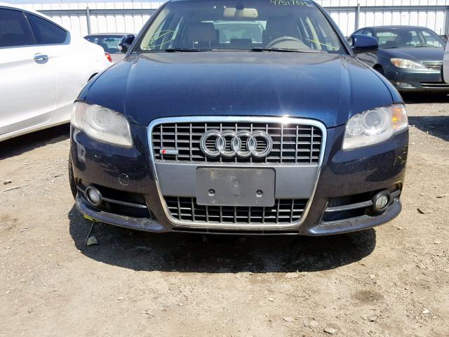 WAUDF78E88A013008 - 2008 AUDI A4 2.0T QU BLUE photo 9