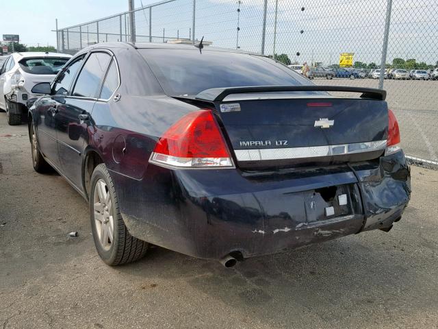 2G1WU581769214161 - 2006 CHEVROLET IMPALA LTZ BLACK photo 3